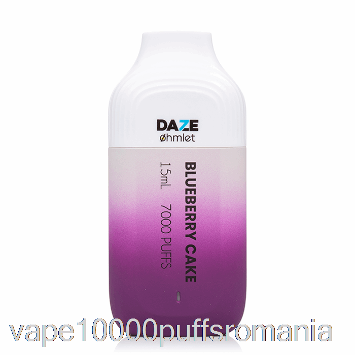 Vape Romania 7 Daze Ohmlet 7000 0% Zero Nicotina Prajitura De Afine De Unica Folosinta